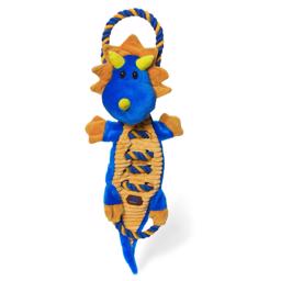 Petstage Ropes A Go-Go Blue Dragon Legetøj Med Tov